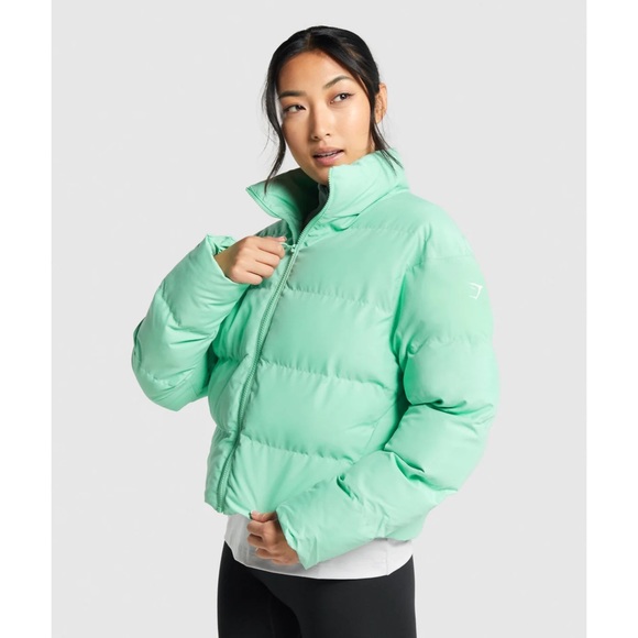Gymshark Jackets & Coats New Gymshark Puffer Jacket In Green Poshmark